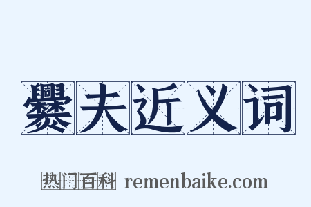 爨夫近义词是什么意思的图片